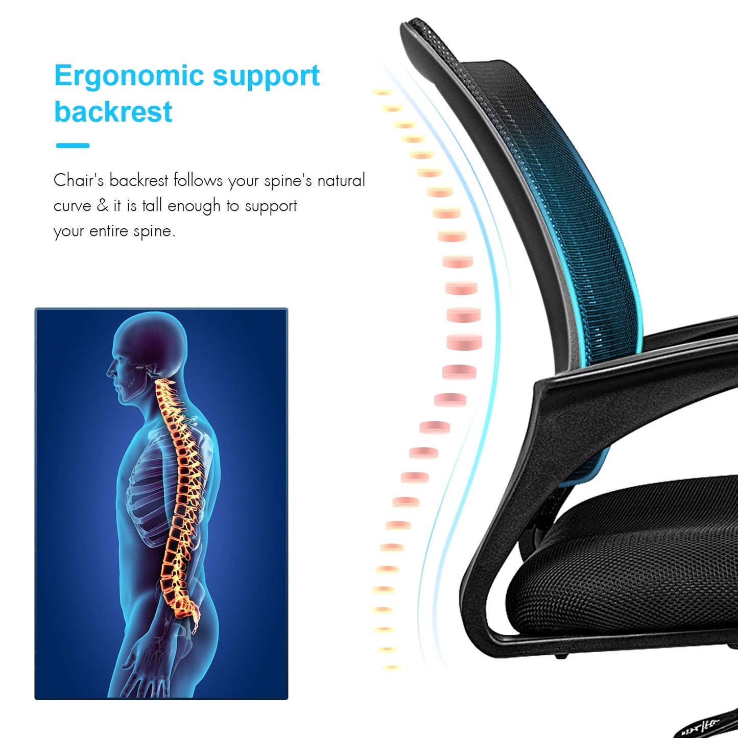 Ergonomic Mesh Back Adjustable Office Chair | OS - 13