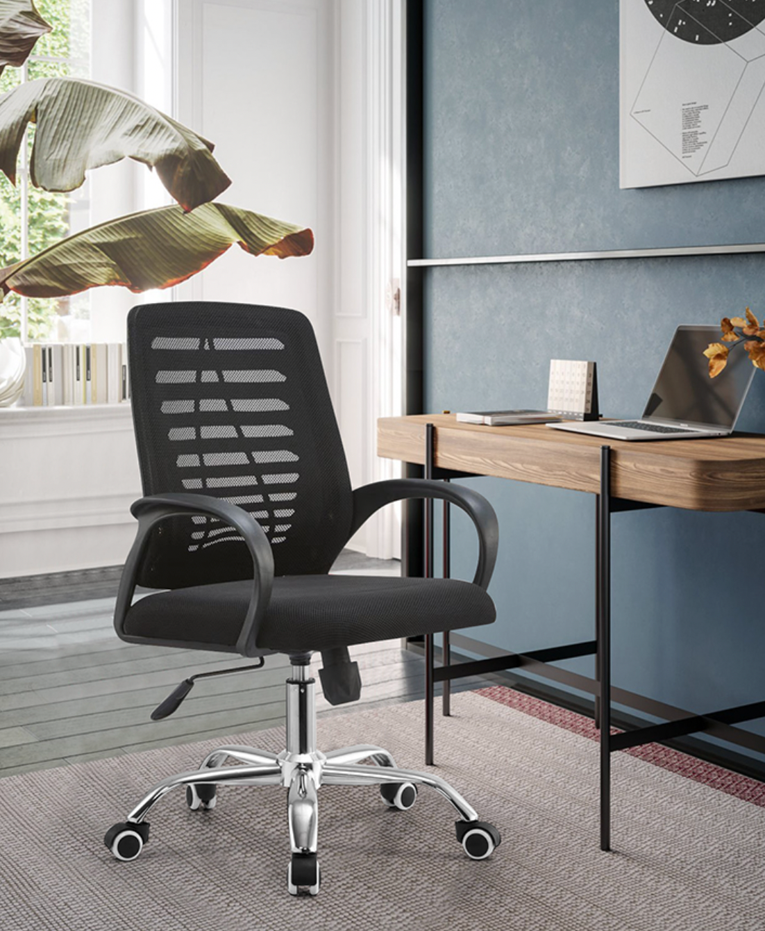 Ergonomic Mid Back Mesh Office Chair | OS - 2020