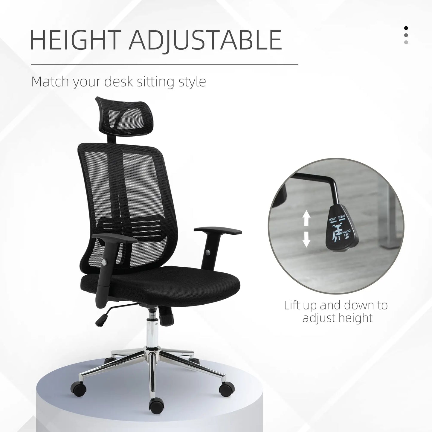 Mesh Back Adjustable Office Chair | OS - 04