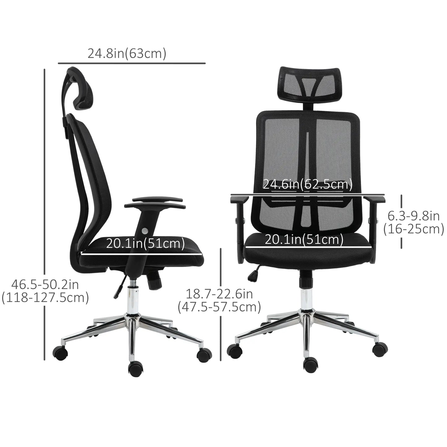 Mesh Back Adjustable Office Chair | OS - 04