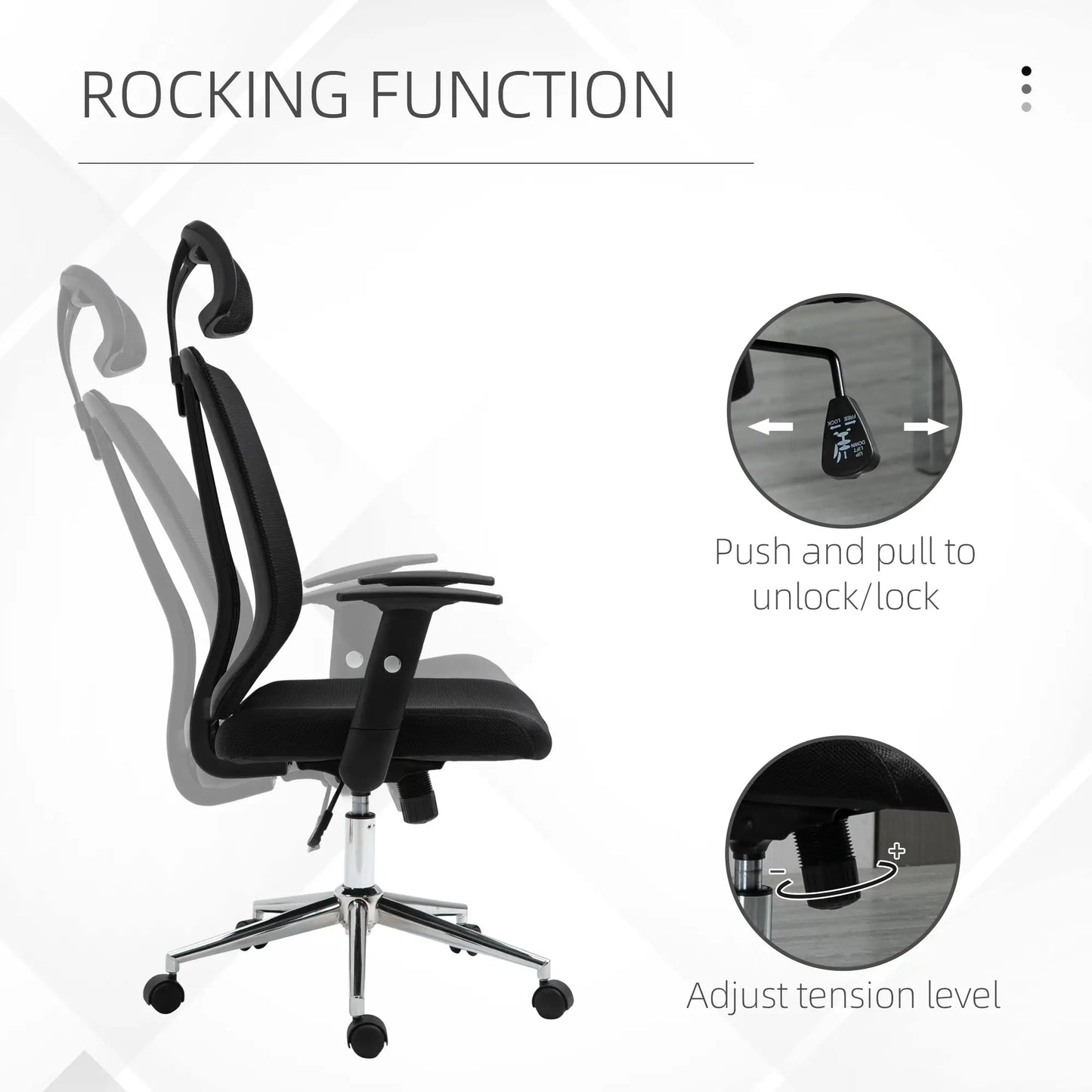 Mesh Back Adjustable Office Chair | OS - 04