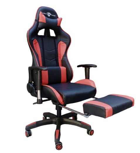 Gaming Chair Footrest - Red & Black